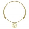 bratara picior floare lotus argint placat aur