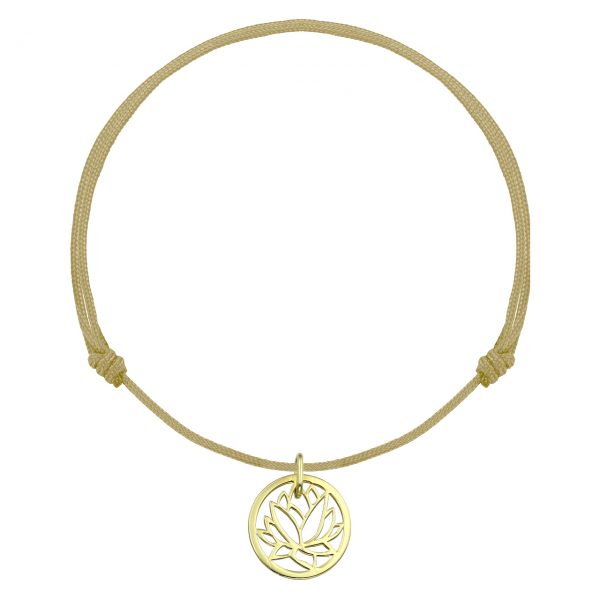 bratara picior floare lotus argint placat aur