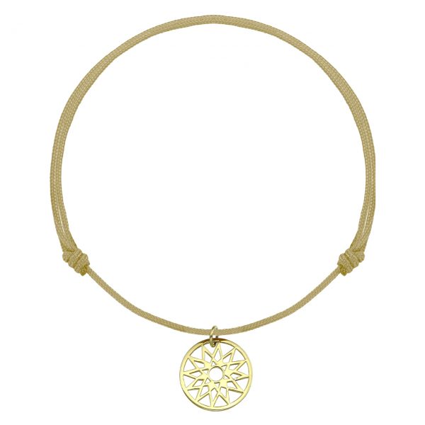 bratara picior o mandala argint placat aur